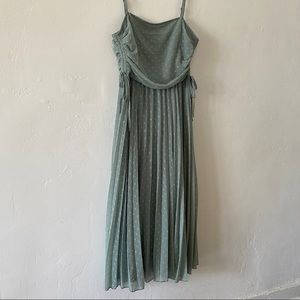 Pleated Midi Dress